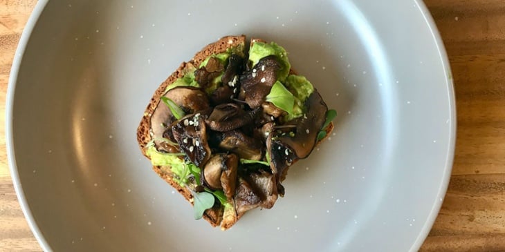 Vegan balsamic mushroom avocado toast recipe 